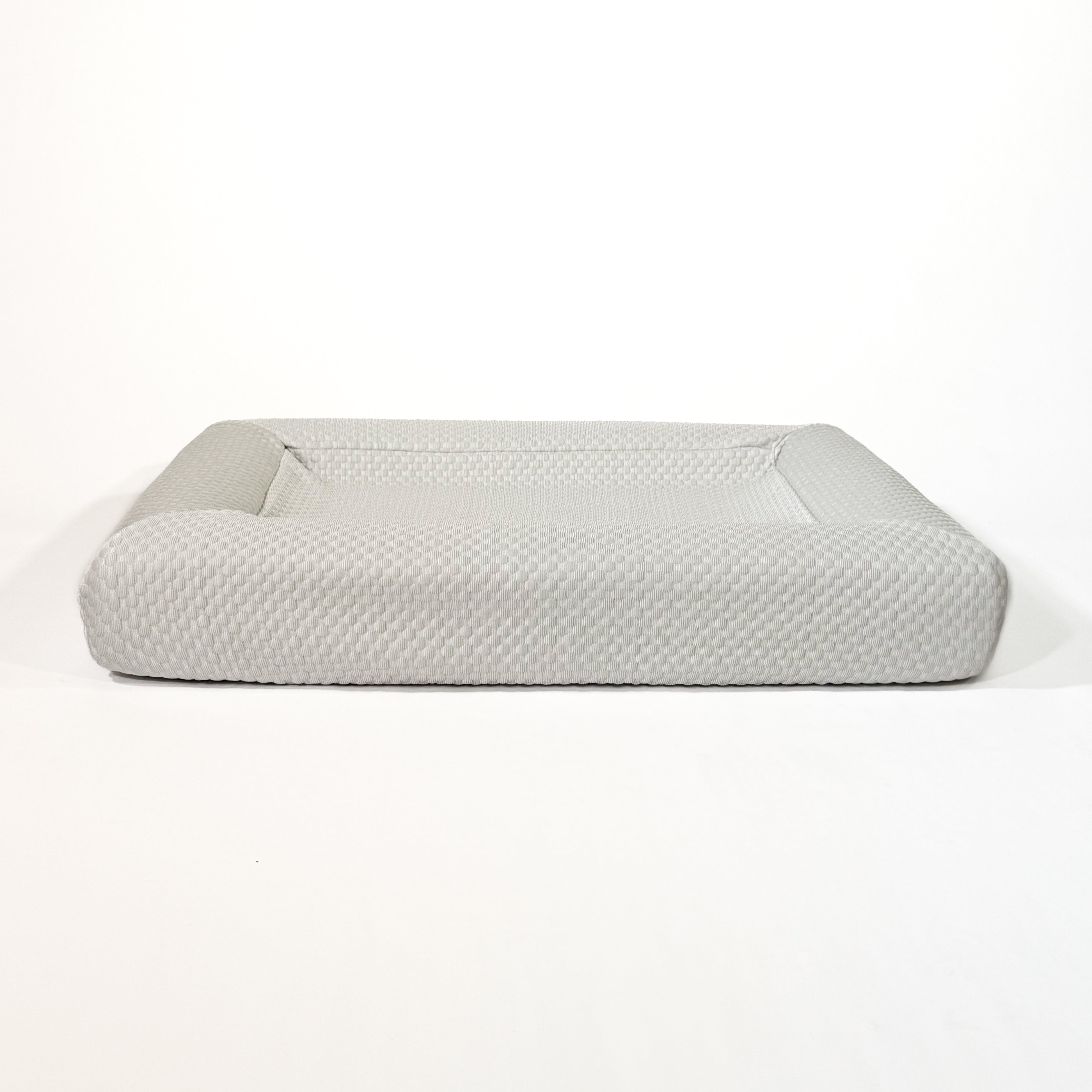 Cooling Dog Bed Cover (Bolster, Light Gray)