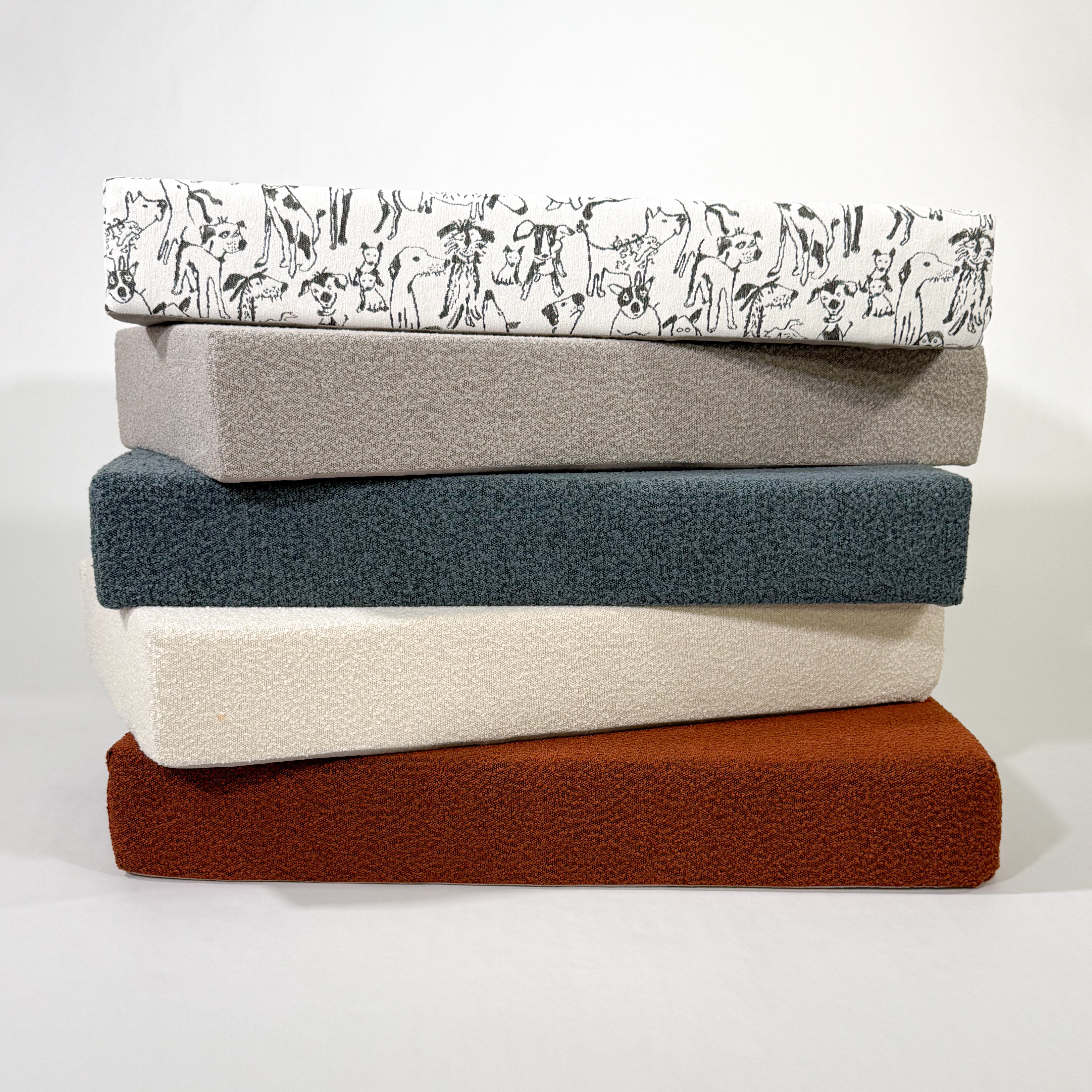 Large Orthopedic Dog Bed (Cushion, Dog Print)