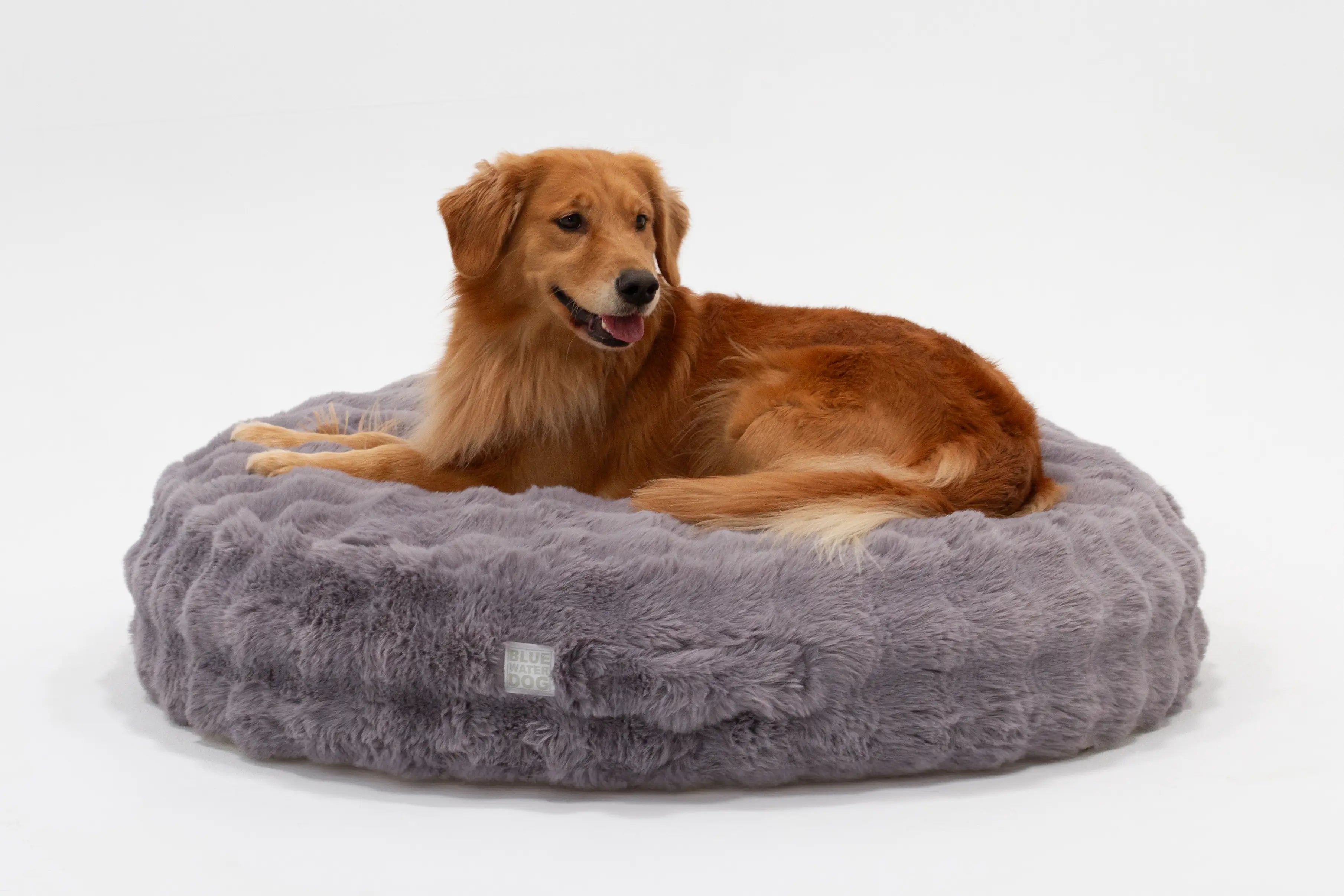 Snoozy Bed Calming Faux Fur Cover (Stormy Gray)