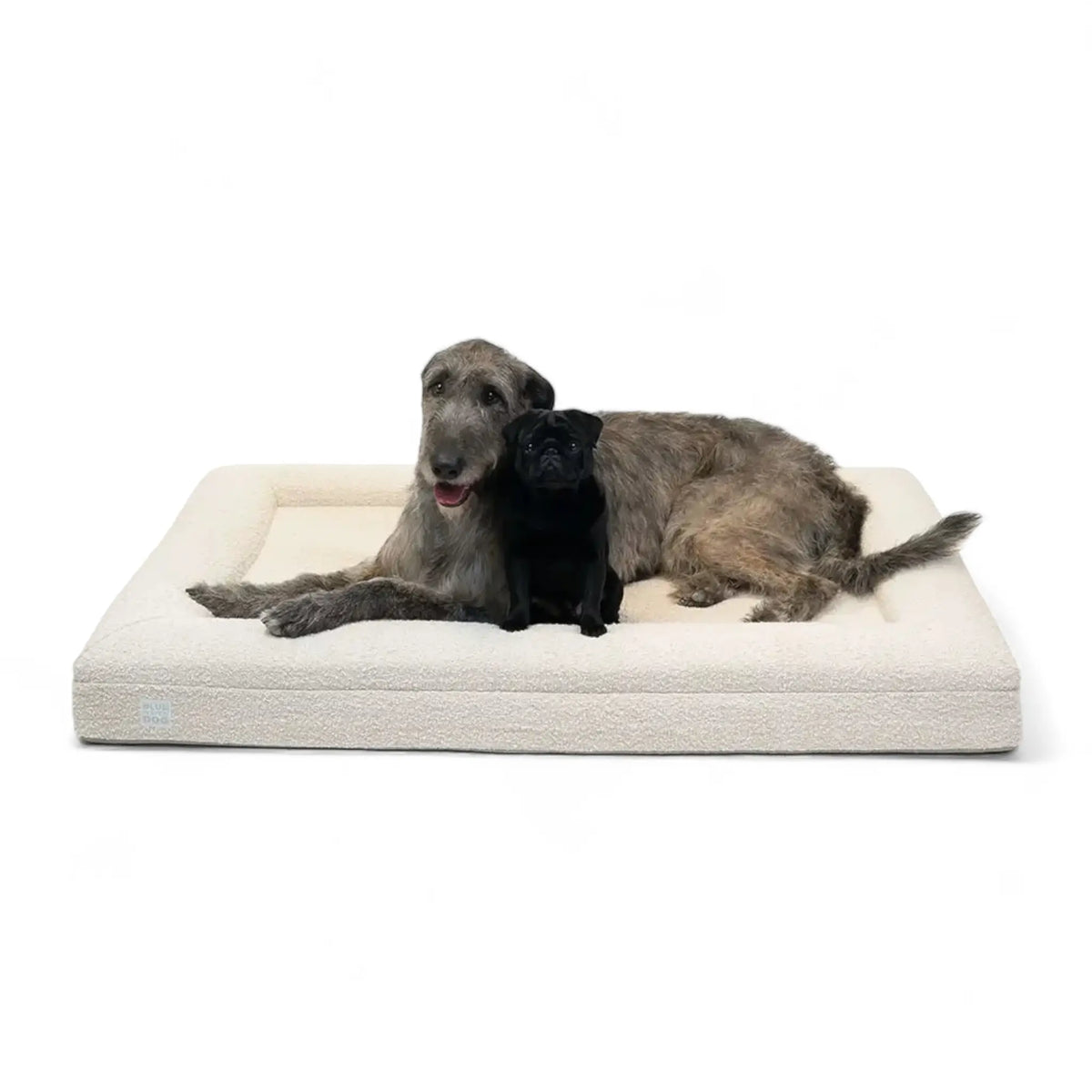 Extra Large Bouclé Orthopedic Bed