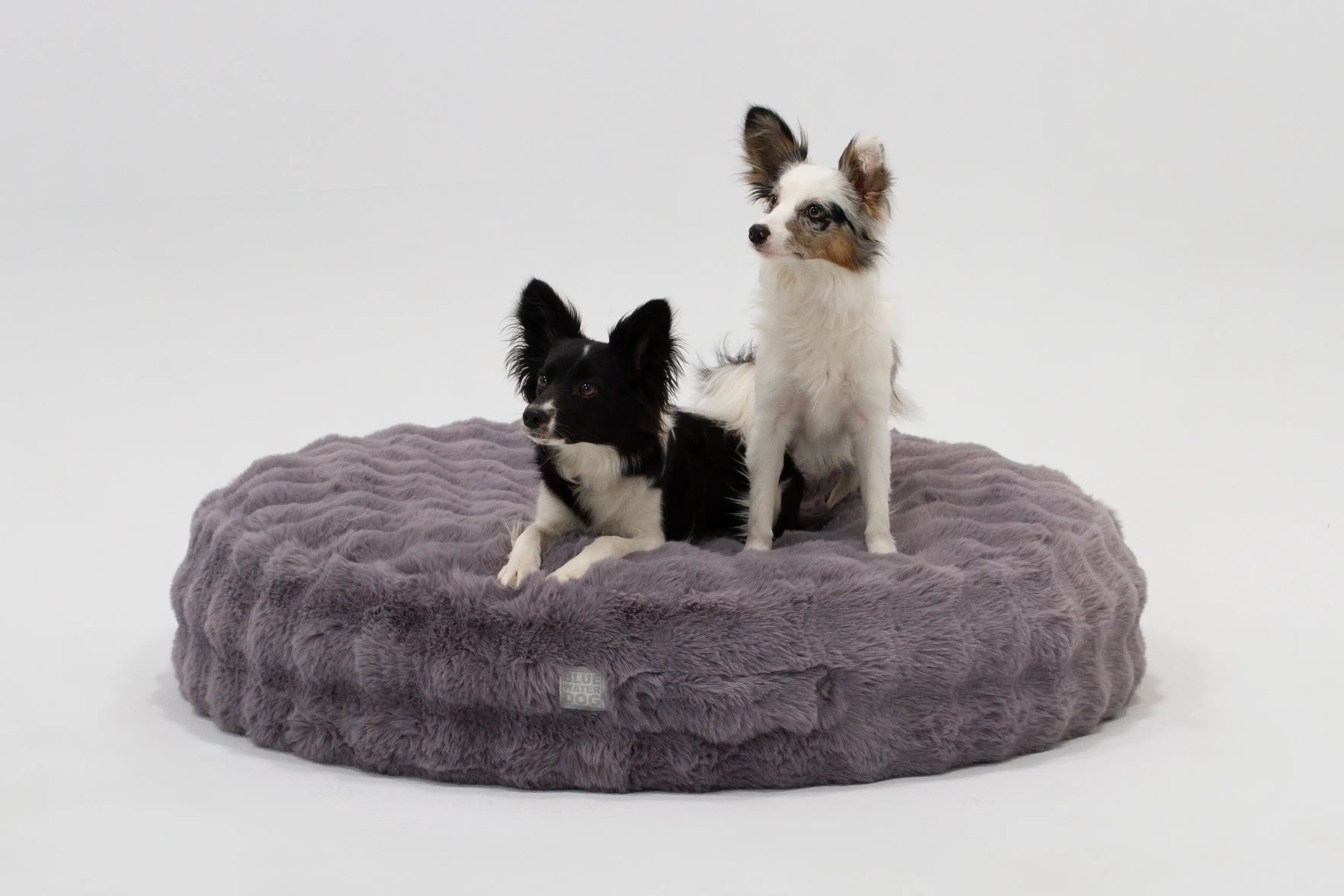Snoozy Bed Calming Faux Fur Cover (Stormy Gray)